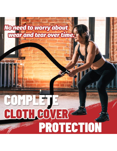 Cuerda de Batalla Just.smile 9.14m x 3.81cm para Fitness