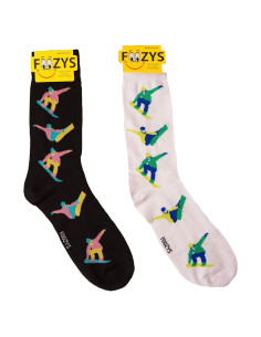 Calcetines Crew Foozys para Hombres - 2 Pares, Talla 4-10