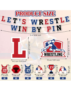 Set de Decoración de Fiesta Lucha Libre VioraWhite 31 Pcs 2