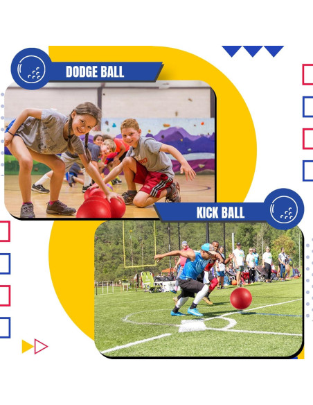 Pelota de Recreo Bedwina 21.6 cm Roja Inflable para Dodgeball