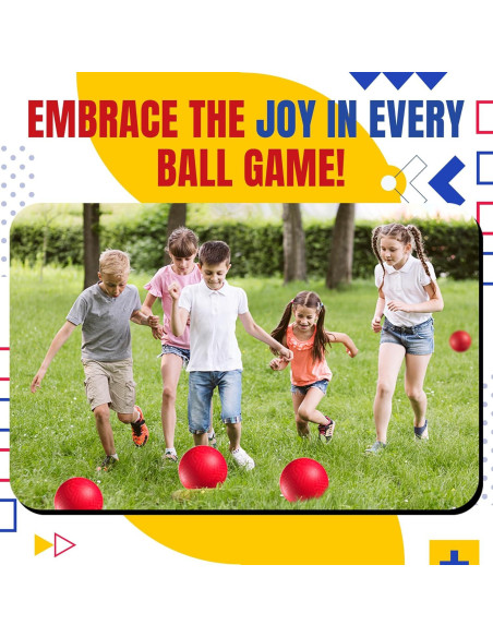 Pelota de Recreo Bedwina 21.6 cm Roja Inflable para Dodgeball