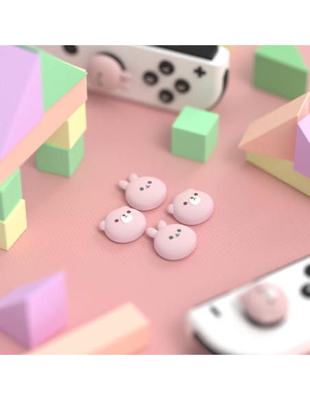 Cubiertas Joystick Nintendo Switch PlayVital Oso Rosa