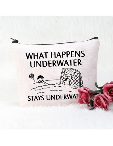 Bolsa Cosmética POFULL para Viaje y Maquillaje - 23.4x17.3cm