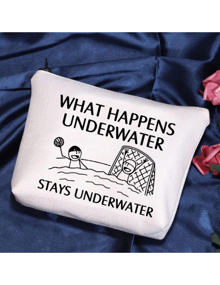 Bolsa Cosmética POFULL para Viaje y Maquillaje - 23.4x17.3cm