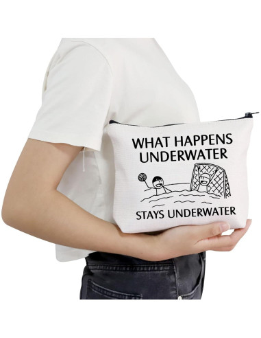 Bolsa Cosmética POFULL para Viaje y Maquillaje - 23.4x17.3cm