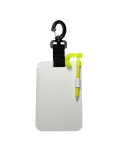 Pizarra de Buceo Scuba Choice 15x10 cm Impermeable con Lápiz
