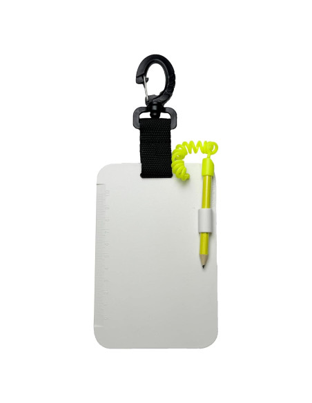 Pizarra de Buceo Scuba Choice 15x10 cm Impermeable con Lápiz
