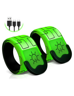 Brazaletes LED Recargables Xeiophoy para Correr 2 Pcs