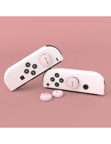 Cubiertas Joystick Nintendo Switch PlayVital Oso Rosa