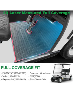 Alfombrilla de Piso Antideslizante LEAPGOMAX EZGO TXT 1994-2023 2