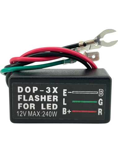 Interruptor de señal de giro ALTBET con LED verde 20A 12V