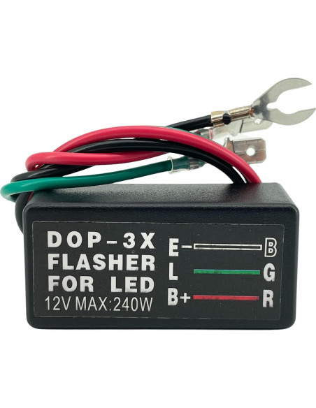 Interruptor de señal de giro ALTBET con LED verde 20A 12V