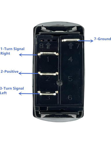 Interruptor de señal de giro ALTBET con LED verde 20A 12V