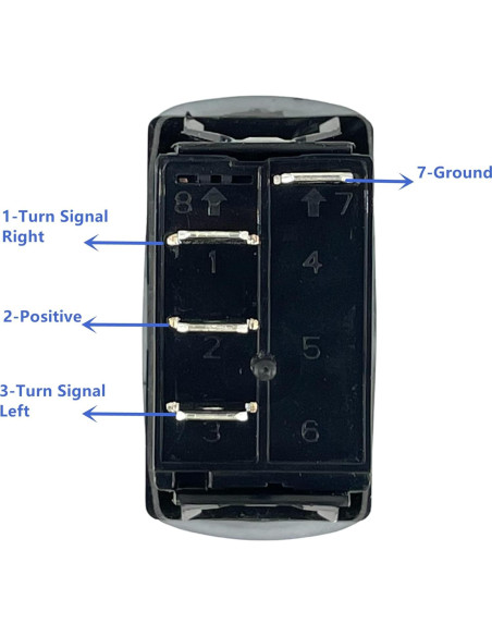 Interruptor de señal de giro ALTBET con LED verde 20A 12V