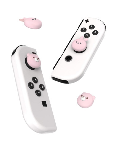 Cubiertas Joystick Nintendo Switch PlayVital Oso Rosa