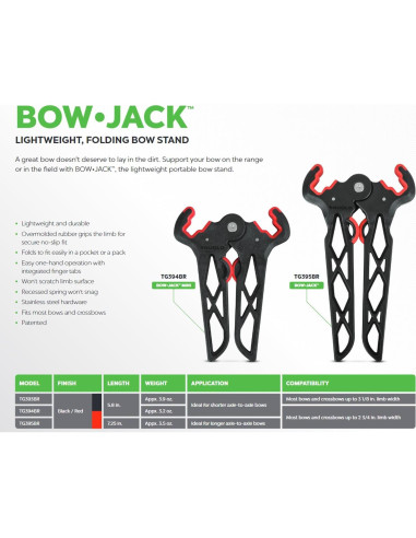 Soporte Plegable para Arco TRUGLO Bow Jack Estándar 6.99 cm