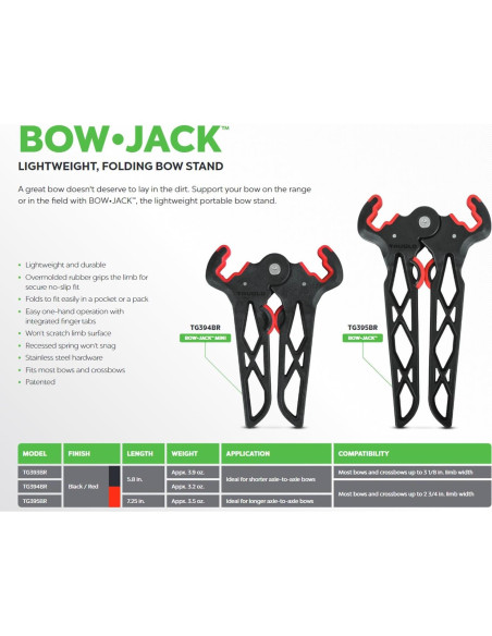 Soporte Plegable para Arco TRUGLO Bow Jack Estándar 6.99 cm
