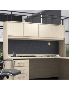 Tablero Acústico Bush 69x16 cm en Carbón Frío para Oficina 2