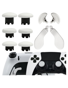 Kit 10 en 1 Accesorios Metal PS5 Edge Joysticks y Paddles