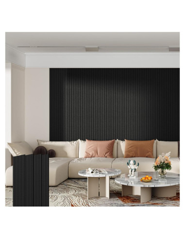 Paquete de 4 Paneles Acústicos YASRKML 48x12x1 cm Aislantes Sonido