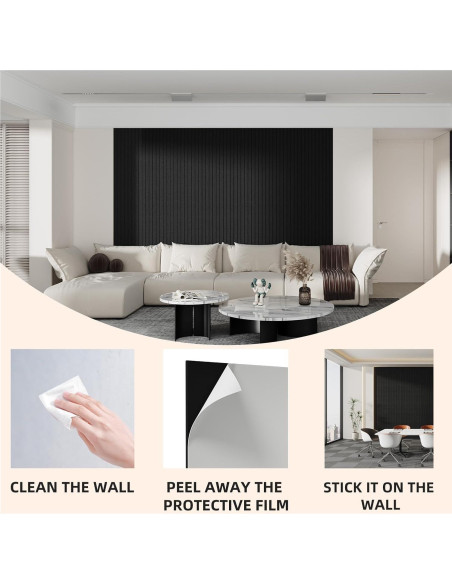 Paquete de 4 Paneles Acústicos YASRKML 48x12x1 cm Aislantes Sonido