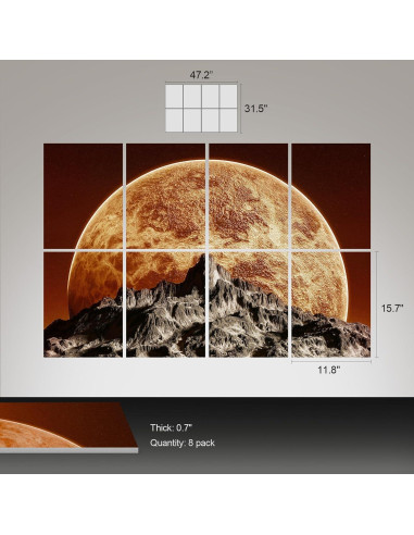 Paneles Acústicos Decorativos UMIACOUSTICS 8 Pcs 40x30cm