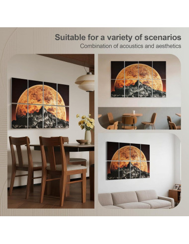 Paneles Acústicos Decorativos UMIACOUSTICS 8 Pcs 40x30cm