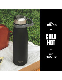 Botella S'well Traveler 40oz (1.18L) Acero Inoxidable Onyx 2