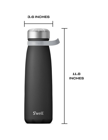 Botella S'well Traveler 40oz (1.18L) Acero Inoxidable Onyx