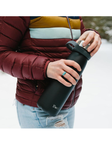 Botella S'well Traveler 40oz (1.18L) Acero Inoxidable Onyx