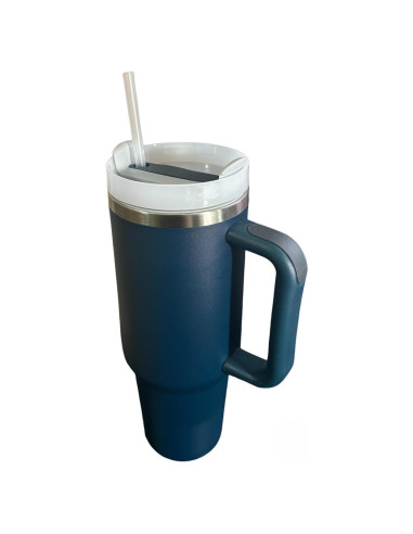 Taza de Viaje Acero Inoxidable Aislada 591 ml Azul Marino