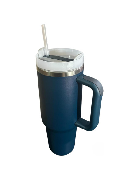 Taza de Viaje Acero Inoxidable Aislada 591 ml Azul Marino