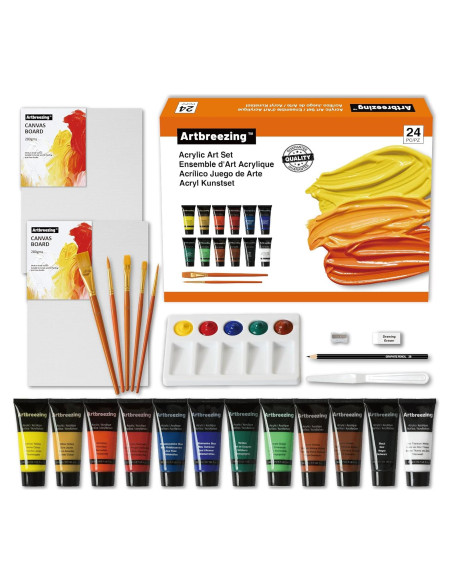 Juego de Pintura Acrílica Artbreezing 24 Piezas 22 ml