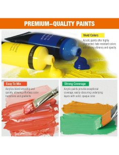 Juego de Pintura Acrílica Artbreezing 24 Piezas 22 ml 2