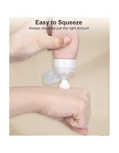 Botellas de Viaje Quatish 3 oz A Prueba de Fugas - 4 Paquete