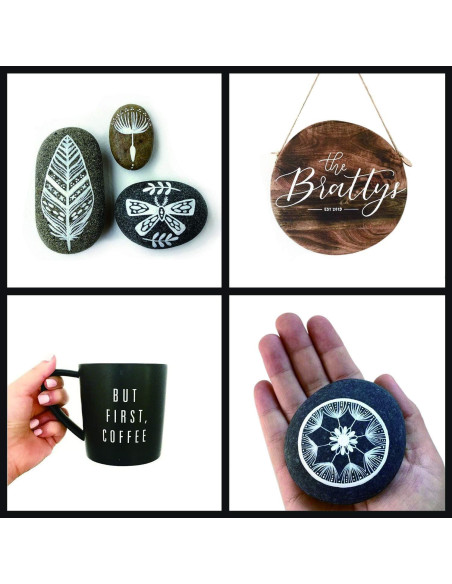 Bolígrafo de Pintura Acrílica Blanca FLYMAX 0.7mm Paquete 6