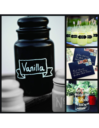 Bolígrafo de Pintura Acrílica Blanca FLYMAX 0.7mm Paquete 6