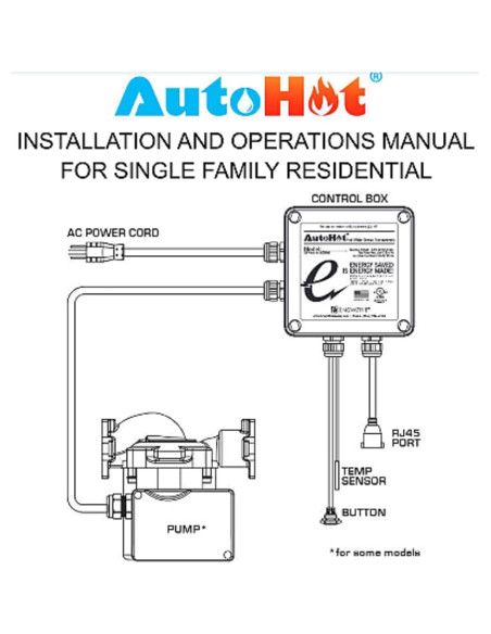 Controlador de Agua Caliente AutoHot DR000A Eléctrico Inalámbrico