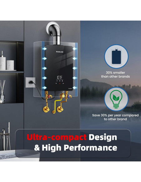 Calentador de Agua Sin Tanque GASLAND CG422LP 4.22 GPM Propano