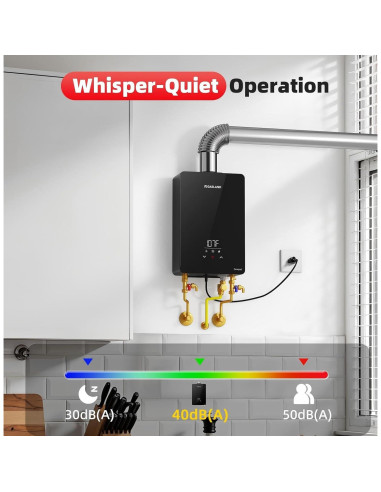 Calentador de Agua Sin Tanque GASLAND CG422LP 4.22 GPM Propano