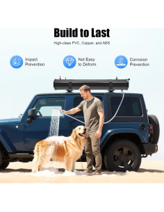 Tanque de Agua Solar Presurizado Dfmyhked 30L con Ducha 2