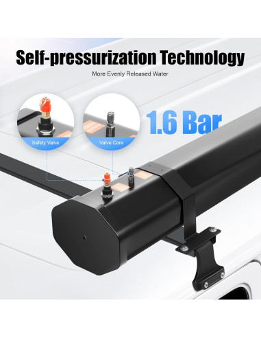 Tanque de Agua Solar Presurizado Dfmyhked 30L con Ducha