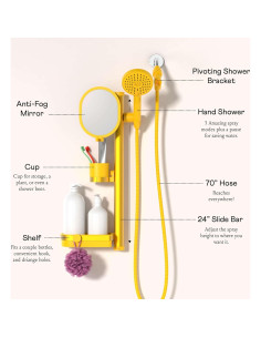 Ducha Portátil Sproos Lookin Good, Alta Presión, Rojo 2