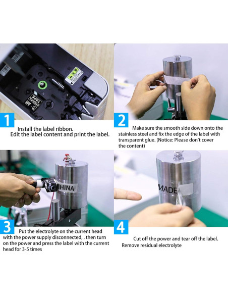 Cinta de Etiquetado GREENCYCLE 36mm Negro sobre Transparente 5 Pack