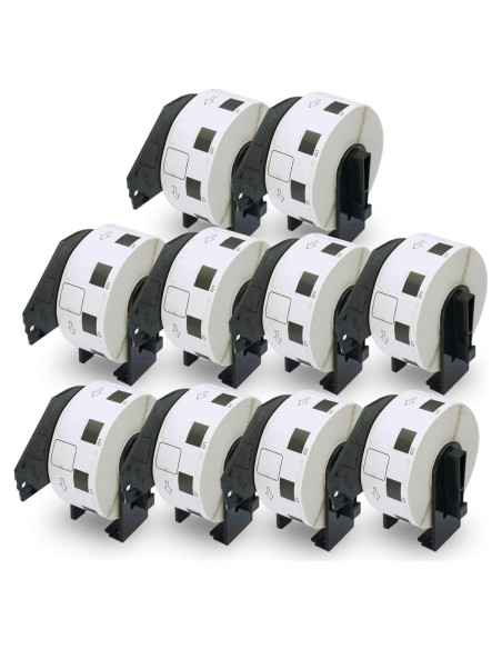 Etiquetas cuadradas BETCKEY DK-1221 23mm x 23mm 10 rollos