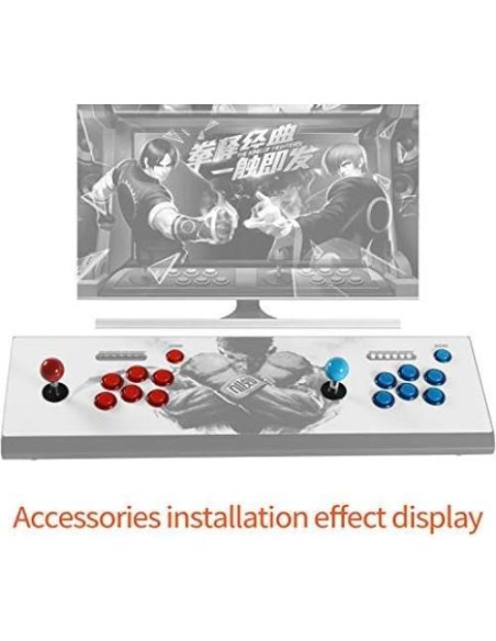 Kit Arcade Qenker 2 Jugadores LED USB Joystick y Botones