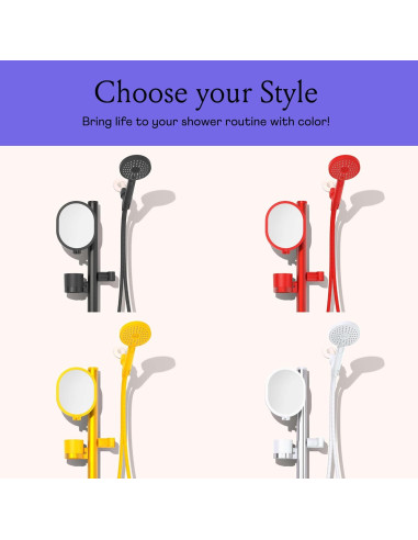 Ducha Portátil Sproos Lookin Good, Alta Presión, Rojo