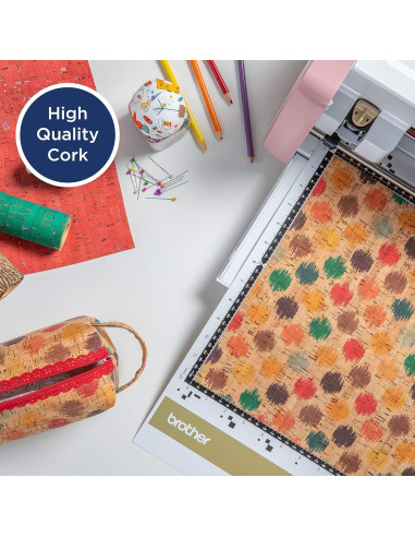 Tela de Corcho Enrollada Brother CACORKLE 30x60 cm Hojas