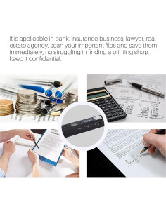 Escáner Portátil de Mano AOZBZ 900 DPI A4 USB 2.0 2