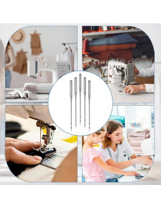 50 Agujas Universales de Coser DIVINA VITAE 75/11 Alta Resistencia 2